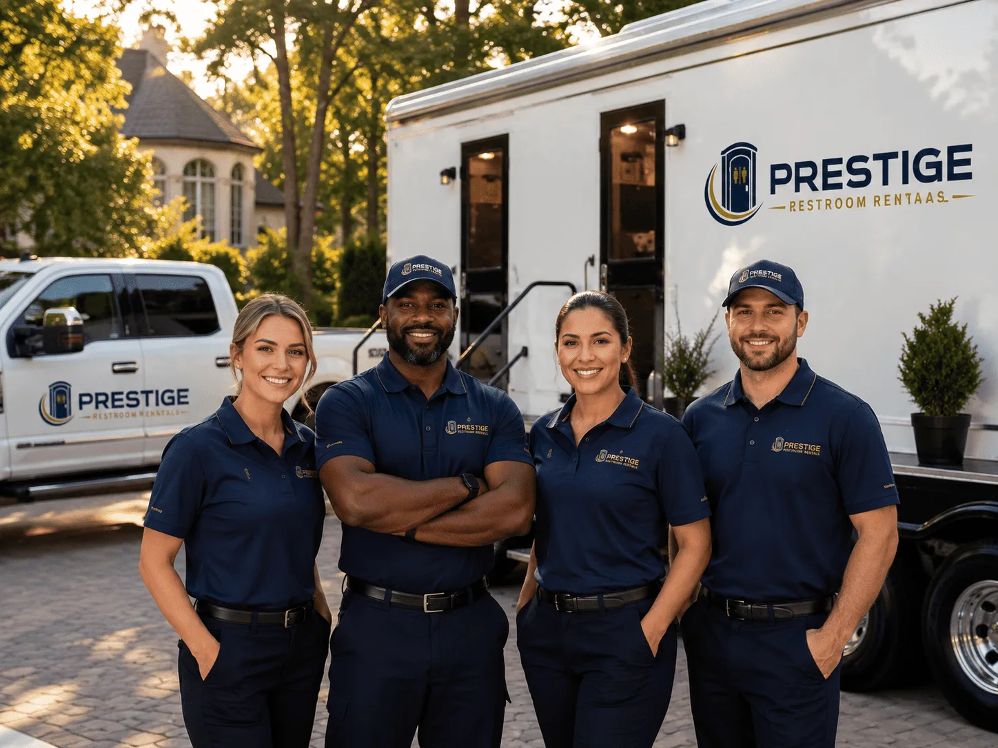 Trusted Luxury Portable Restrooms company in Goldsmith, IN